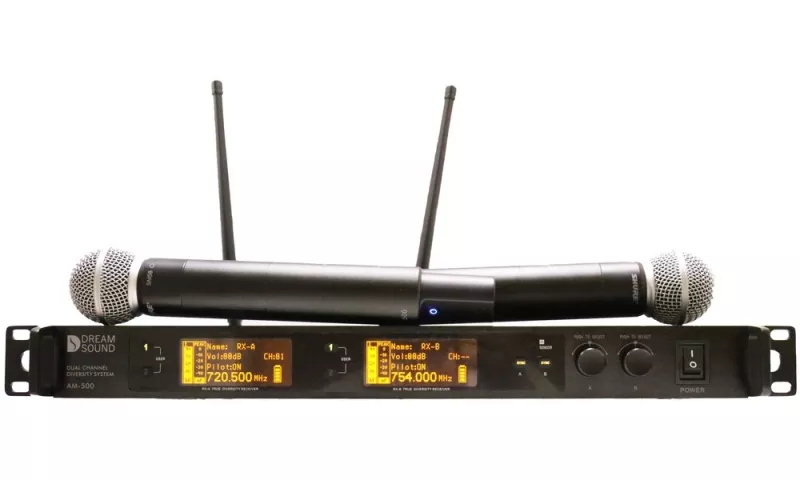 Dreamsound AM-500-58 2-канальная радиосистема с капсюлем Shure SM58
