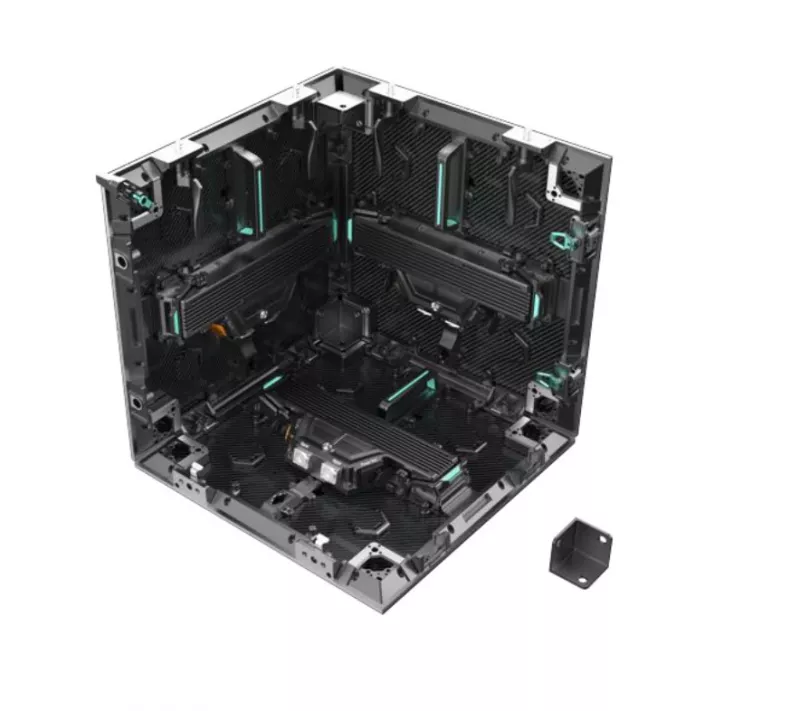 DSMI500x500 3.9-L90 угловой кабинет LED-экрана, 3,9 мм (Левый)